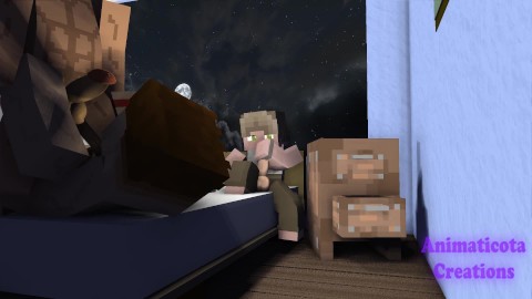 Late game night with the boys - Minecraft Gay Sex Animation